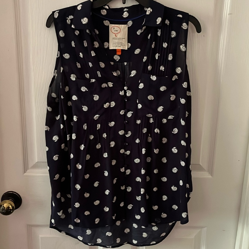 7 of 52 Conversations by Anthropologie Snail Tank medium